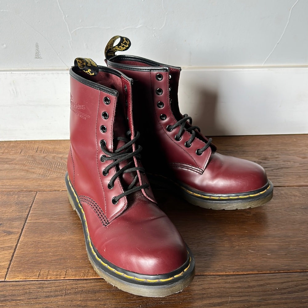 Barely worn burgundy Dr. Martens